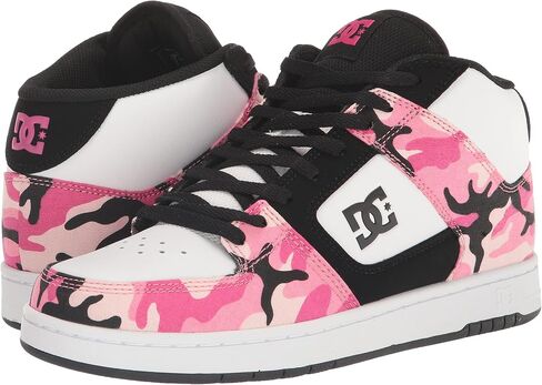 DC Women's Manteca 4 Mid High Top Casual Skate Shoe, Black/Multi, 8.5 in Saudi Arabia