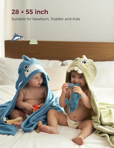 مناشف الأطفال المغطاة بالغطاء المصنوعة من المناشف الصحية-قم بتصريح الأسلوب الصيفي -2 من منشفة حمام الصوف المرجانية الممتازة ذات الحجم الكبير للاستحمام للرضيع لمرض الراحة-هدية رائعة للأطفال حديثي الولادة والأطفال الصغار والأطفال (28 "× 55" ، L x W) in Kuwait