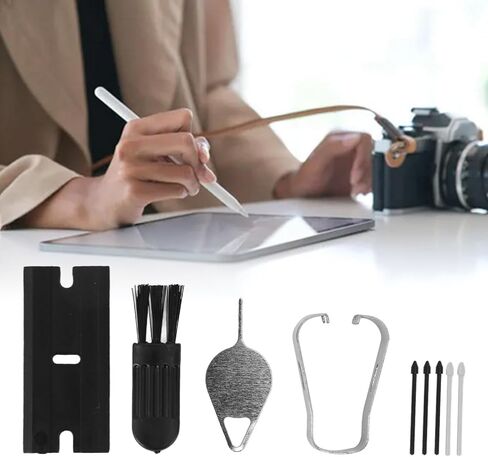 Haofy 20 Replacement Tips with 4 Tool Sets for Tab S9+Plus S9 Ultra S9 FE, Fine, Smooth, Tips, Suitable for Tab S9 S9+Plus (White and Gray) in Kuwait