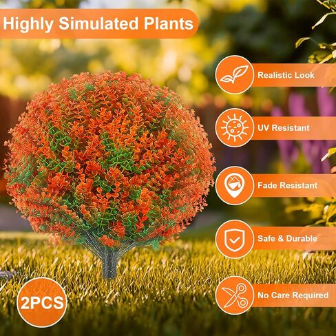 25.6 "أشجار الكرة الاصطناعية ذات الخشب الاصطناعي: 2 شجيرات مزيفة مع ارتفاع شجيرات مقاومة للأشعة فوق الصوتي in Kuwait