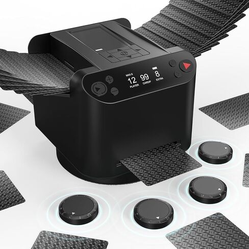 2025Newsmart 3-in-1 ، وتوليد البطاقات التلقائي والوكيل مع 4 أجهزة تحكم عن بعد ، 180 درجة/360 درجة مع التحكم في الاتجاه ثنائي الاتجاه ، فائق ، قابلة للشحن ، دعم 12 لاعبًا لـ UNO ، تكساس هولد ، المرحلة 10 in Kuwait
