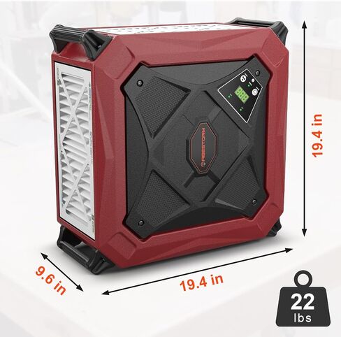 نظام ترشيح الهواء Abestorm مع مؤين مدمج ، جامع الغبار المتاجر مع Fortex Fan القوي 1080 CFM ، مناسب لمتجر الأعمال الخشبية ، المرآب ، ورش العمل ، حتى 1100 متر مربع. قدم. in Kuwait