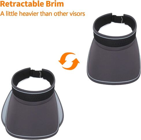 Peicees Sun Visors with Wide Brim for Women Men UPF50+ UV Sun Protection Cap for Golf Tennis Beach Running Hiking Sports in Saudi Arabia