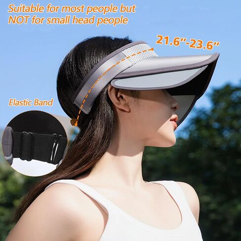 Peicees Sun Visors with Wide Brim for Women Men UPF50+ UV Sun Protection Cap for Golf Tennis Beach Running Hiking Sports in Saudi Arabia