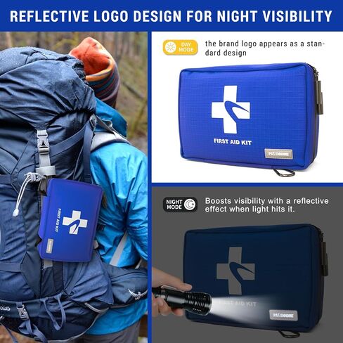 مجموعة الإسعافات الأولية المدمجة 300 جهاز كمبيوتر - مجموعة طوارئ طوارئ صغيرة مقاومة للماء للمنزل ، والسيارة ، والسفر ، والتخييم ، والمشي لمسافات طويلة ، والشاحنة ، والمكتب ، والرياضة والخارجية - حقيبة الإسعافات الأولية الخفيفة الوزن in Kuwait