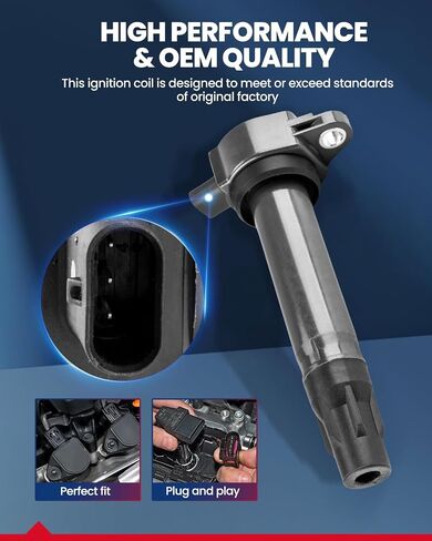 KAX UF681 Ignition Coil Pack Set of 3 Compatible with Smart Fortwo 2008-2015 in Saudi Arabia