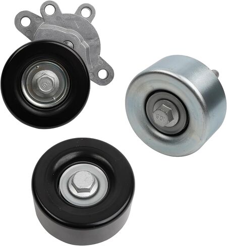 Dasbecan 39155 Drive Belt Tensioner +7PK1705 Serpentine Belt+ Idler Pulley Compatible with Nissan Maxima Murano 2007-2014 (3.5L V6 Only) in Kuwait