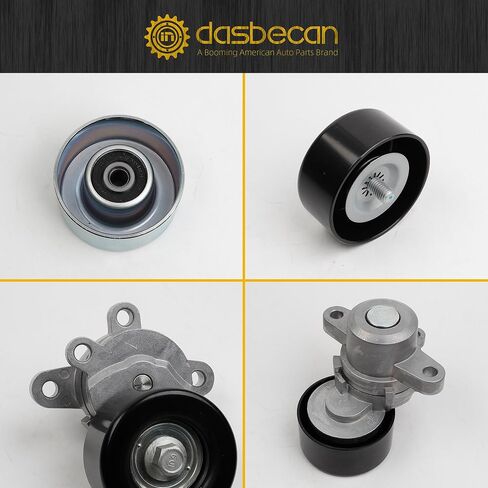 Dasbecan 39155 Drive Belt Tensioner +7PK1705 Serpentine Belt+ Idler Pulley Compatible with Nissan Maxima Murano 2007-2014 (3.5L V6 Only) in Kuwait