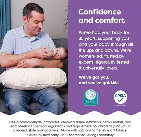 Boppy Nursing Pillow with Luxe Fabric Cover, Moss Quilted, More Supportive Pillow for Breastfeeding & Bottle Feeding, Firmer, Higher, Larger Area Than Original Nursing Pillow w/Premium Fabric Cover in Kuwait