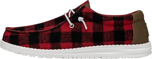 Hey Dude Wally Buffalo Plaid Hunter Green Size 11, Men’s Shoes, Men's Slip-on Loafers, Comfortable & Light-Weight in Saudi Arabia