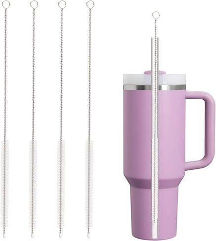 فرشاة منظف القش لـ Stanley ، 10 ٪ قابلة لإعادة الاستخدام القابلة لإعادة الاستخدام الطويلة تنظيف فرشاة لتنظيف 14 أوقية 20 أوقية 40 أوقية 4 أوقية القدح ، وفرشات تنظيف لجميع البلاستيك والزجاج والقش غير القابل للصدأ والسيليكون in Kuwait