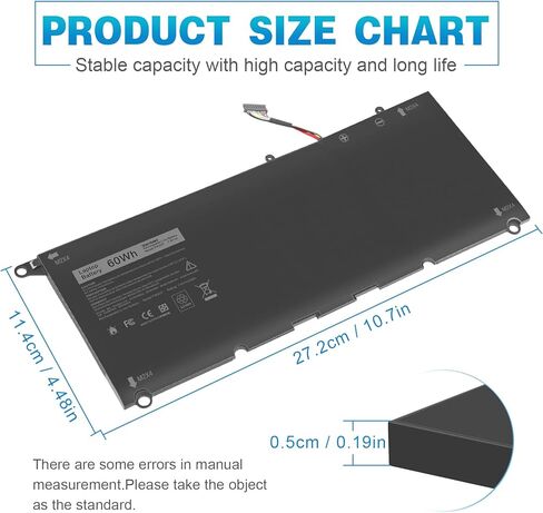 ASUNCELL RJ40G 63Wh Laptop Battery Replacement for Dell Latitude 15 5520 Latitude 14 5420 Precision 15 3560 Series M033W 01K2CF 075X16 WY9DX P137G P137G001 P104F P104F001 0WK3F1 0M3KCN 15.2V 3941mAh in Kuwait