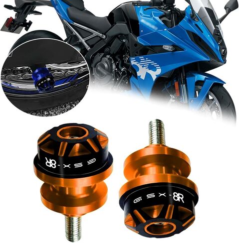 لـ GSX-8R GSX8R GSX 8R 2024 CNC Aluminium Sploy 8mm Swingarm Slider Slider Stand GSX-8R 2023-2024 إكسسوارات الدراجات النارية (RED) in Kuwait