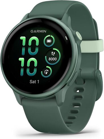 Garmin Vivoactive 6 Smartwatch Lunar Gold with Bone Silicone Band Best Fitness GPS Smart-Watch مع شاشة AMOLED ، بطارية لمدة 11 يومًا ، حزمة مراقبة تتبع النشاط المتقدمة للرجال والنساء in Kuwait