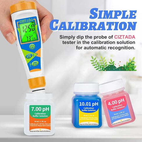 56.2 mS/cm Calibration Solution Kit, 4-Pack 35.0ppt Conductivity Standard Calibration Solution 50 ml for Aquarium Salinity Tester, Pool Salt Tester, Hydroponics EC PPM Meter in Kuwait