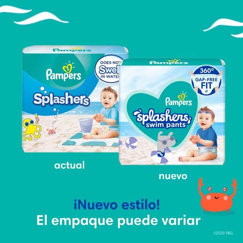 Pampers Splashers Size 4-5 9-15 kg Disposable Swim Diapers for Optimal Protection in Water, 11 Pieces in Kuwait