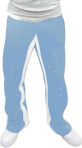 صبي y2k الساق الواسعة الساق الساقية خمر سراويل العرق العصرية العرق مرنة الخصر شارع الشارع مع جيوب in Kuwait