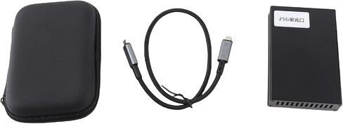 25G Thunderbolt 3 إلى SFP 25 Gigabit Ethernet Adapter ، لـ Thunderbolt 3 to RJ45 محول شبكة ، لاتصالات الشبكة عالية السرعة ، متوافق مع Thunderbolt 3 4 USB4 (Dual in Kuwait