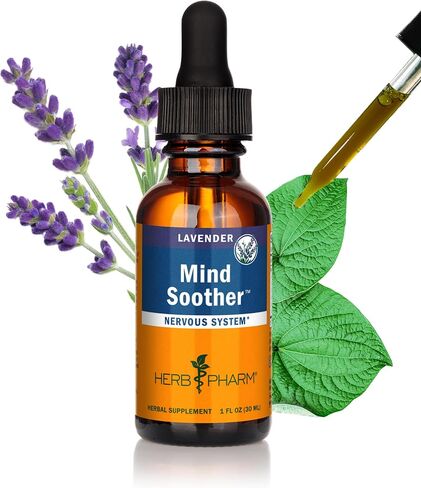 Herb Pharm Anxiety Soother Liquid Herbal Formula with Kava Extract and Lavender Essential Oil for Mild and Occasional Anxiety Support* - 2 Ounce in Saudi Arabia