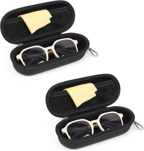 علبة نظارات Bukere مع مقطع ، نظارات شمسية السفر المحمولة مع سوستة للنساء الرجال in Kuwait