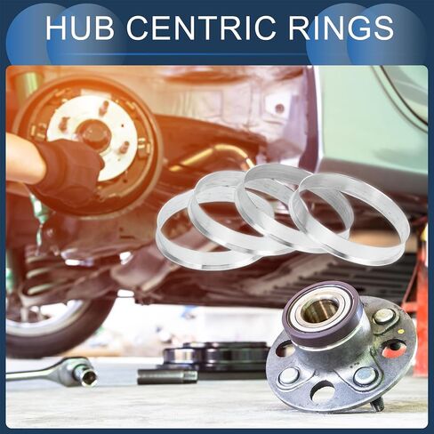 Hub Centric Rings, 57.1mm ID to 63.1mm OD Vehicle Wheel Hubrings Aluminum Alloy, 4 Pcs in Saudi Arabia
