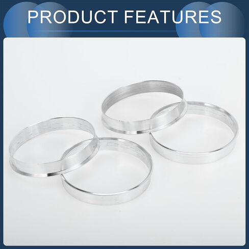 Hub Centric Rings, 57.1mm ID to 63.1mm OD Vehicle Wheel Hubrings Aluminum Alloy, 4 Pcs in Saudi Arabia