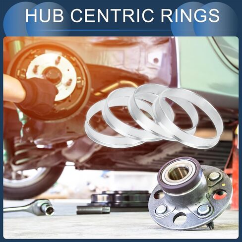 Hub Centric Rings, 57.1mm ID to 63.1mm OD Vehicle Wheel Hubrings Aluminum Alloy, 4 Pcs in Saudi Arabia