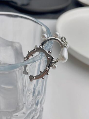 Dainty Ear Cuffs Earrings Non Pierced Sparkling Rhinestones Cartilage Climber Ear Wrap Earrings Clip on Earrings Minimalist Cuff Fake Earrings Trendy Jewelry for Women in Kuwait