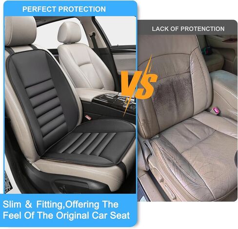 Car Seat Cushion Pad with 1.2inch Comfort Seat Protector for Car Driver Seat Office Chair Home Use Memory Foam Seat Cushion with Non Slip Bottom in Saudi Arabia