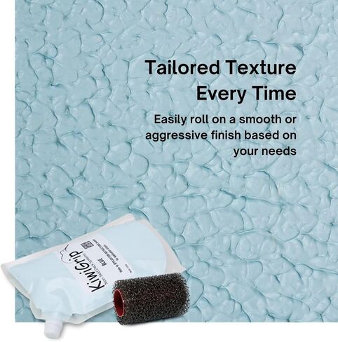 Non-Skid Coating Water Based Acrylic - Ideal for Wood, Fiberglass, Epoxy, Concrete or Metal - Black, 1L - KG-1BK-PR in Saudi Arabia