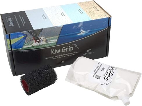 Non-Skid Coating Water Based Acrylic - Ideal for Wood, Fiberglass, Epoxy, Concrete or Metal - Black, 1L - KG-1BK-PR in Saudi Arabia