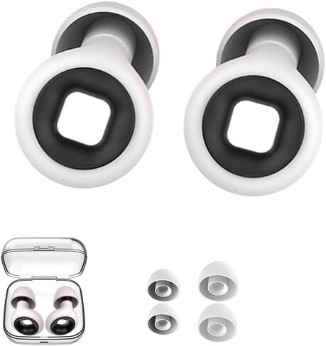 Ear Plugs for Sleeping Noise Cancelling,45db Motorcycle Ear Plugs for Noise Reduction with 8 Eartips (Black and Red, Medium) in Saudi Arabia