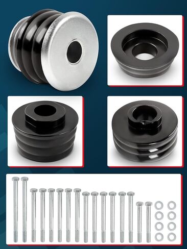 KF04060BK Body Mount Bushing kits Compatible with 2008-2016 F250 F350 Super Duty 2WD 4WD,Polyurethane Cab & Body Mount Steel Sleeves & Hardware, Red in Saudi Arabia