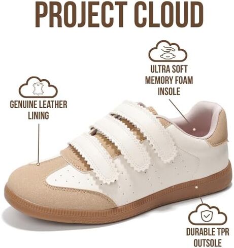 Project Cloud Fashion Sneakers for Women with Memory Foam Insole (Ysabelle) | Plush Soft Insole Womens Shoes Stylish Womens Sneakers Comfortable Footwear for Women Everyday Outfits All Day Easy Wear in Saudi Arabia