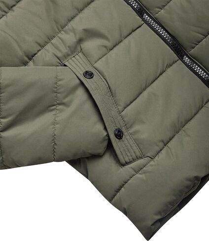 سترة شتوية للأولاد من Perry Ellis مبطنة بالصوف مع غطاء للرأس، سترة منتفخة دافئة معزولة للأولاد (4-20) in Kuwait