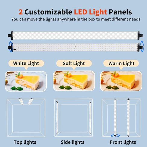 40x40 Inch Photo Studio Photo Light Box for Photography, 410 LED Large Lightbox with 3 Stepless Dimming Light Panel and Soft Light Cloth Professional Photo Background Shooting Tents in Saudi Arabia