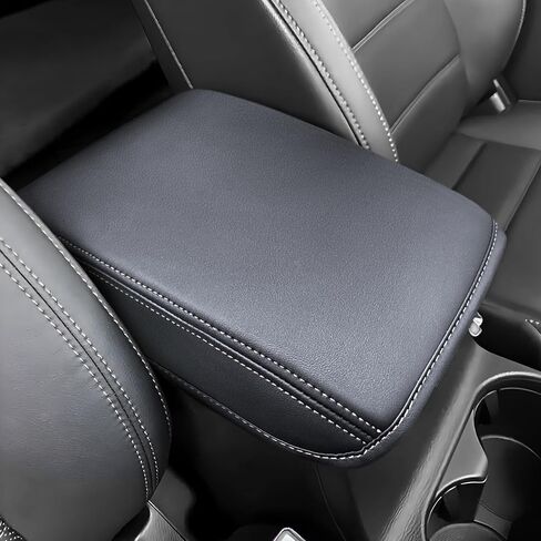 Car Center Console Cover for Mazda CX5/CX-5 2018-2025 Accessories, Anti-Scratch Leather Middle Console Lid Cover Pad Protector Elbow Arm Rest Cover for Car (Black) in Saudi Arabia