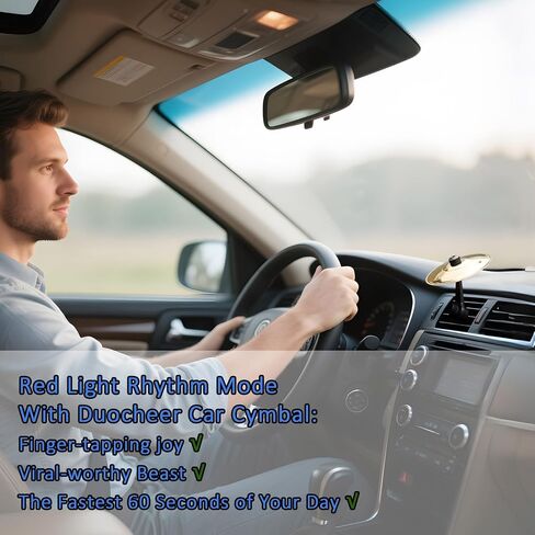 2025 ترقية Car Cy Cymbal Air Vent Crash: Dash Drum Symboldy Dashboard Drums Mini Mount Mount Music Hounded Music Clip Tiny Clip Sett in Kuwait