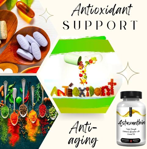 Triple Strength AstaQuil™ Astaxanthin 2 Pack Savings 12mg High Bioavailability Formula, 60 Softgels Organic Coconut Oil for Enhanced Absorption. Powerful Antioxidant for Eye, Joint & Heart Health in Saudi Arabia