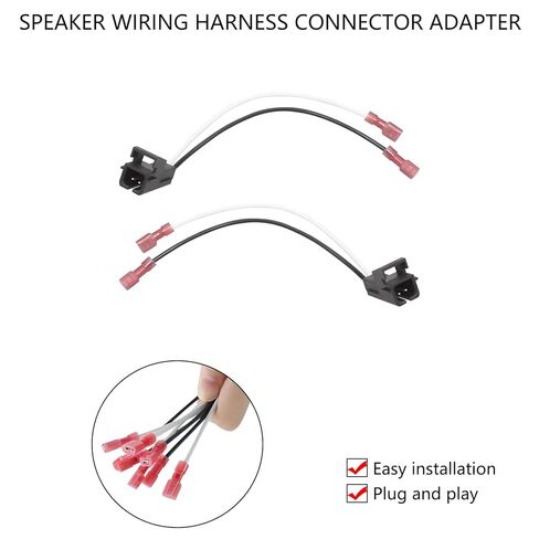 CBR 4 Pack Speaker Harness Replacement Compatible with GM Motors Buick Cadillac Chevy Oldsmobile Front Rear Door Speaker Wiring Harness Adapter 72-4568 - Door Speaker Replacement in Kuwait