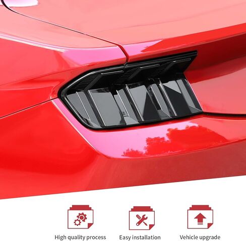JeCar Smoked Tail Light Cover Guard Trim for 2010-2012 Ford Mustang in Saudi Arabia