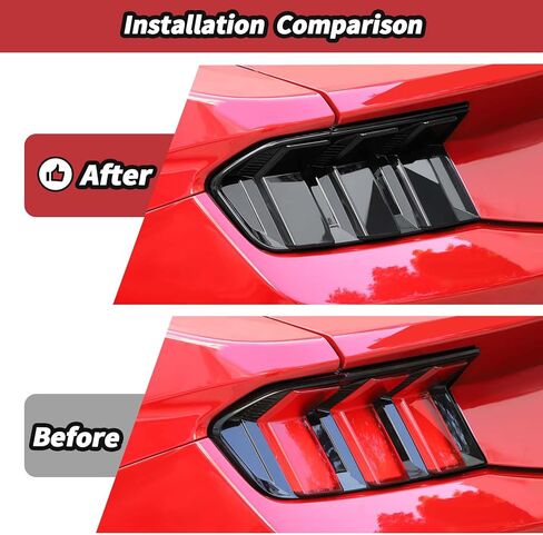JeCar Smoked Tail Light Cover Guard Trim for 2010-2012 Ford Mustang in Saudi Arabia