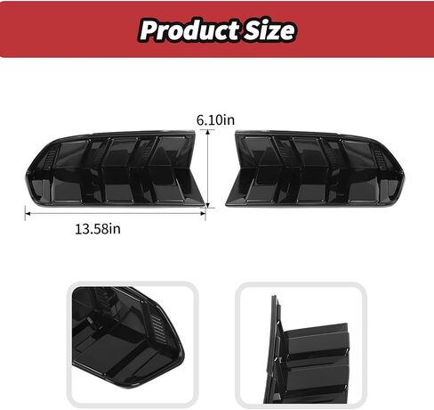 JeCar Smoked Tail Light Cover Guard Trim for 2010-2012 Ford Mustang in Saudi Arabia
