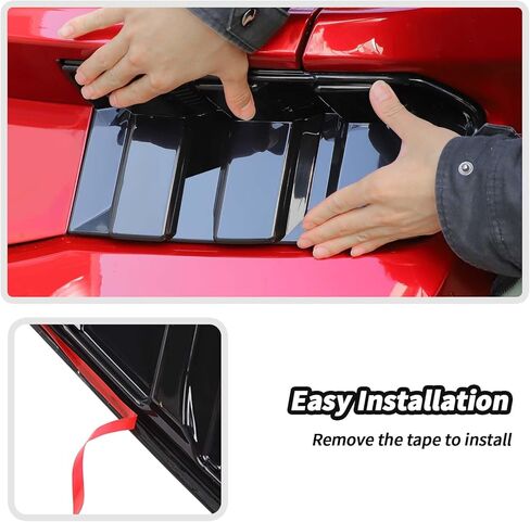 JeCar Smoked Tail Light Cover Guard Trim for 2010-2012 Ford Mustang in Saudi Arabia