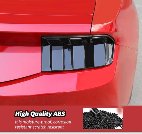 JeCar Smoked Tail Light Cover Guard Trim for 2010-2012 Ford Mustang in Saudi Arabia