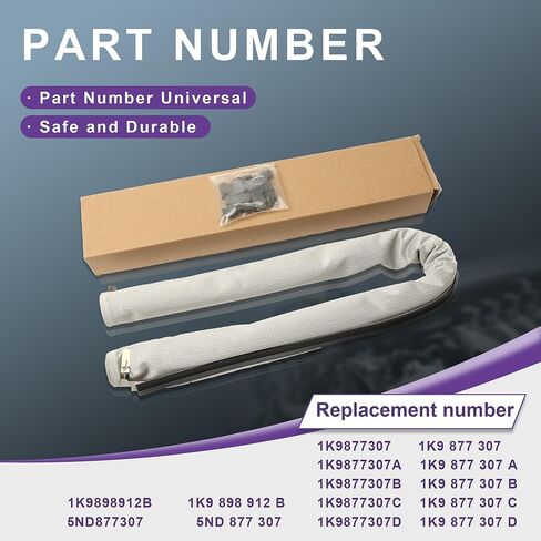 1K9877307 5ND877307 Sunroof Sunshade Corn Curtain Replacement for VW Sharan Syncro 4Motion Tiguan Jetta Variant Golf SportWagen Passat Santana Audi Q5 (Beige) in Kuwait