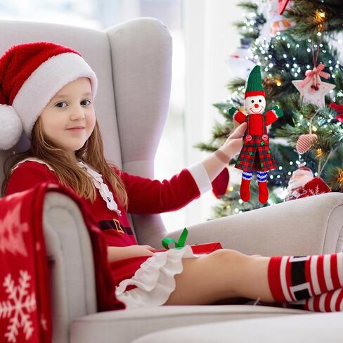 Hungdao 2 Pieces Christmas Doll Accessories Clothing for Boys and Girls, Christmas Tree and Socks Classic Style Pant and Skirt for Christmas Holiday Parties Decor(Novelty) in Saudi Arabia
