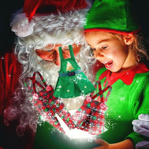 Hungdao 2 Pieces Christmas Doll Accessories Clothing for Boys and Girls, Christmas Tree and Socks Classic Style Pant and Skirt for Christmas Holiday Parties Decor(Novelty) in Saudi Arabia