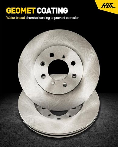 KAC - دوارات فرامل القرص | مجموعة الفرامل لـ Honda 2003-2008 Pilot ، Acura 2001-2006 MDX Automotive Brake Brake Rotors ، 31318 in Kuwait
