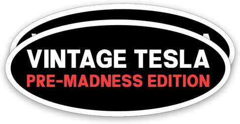 Vintage Tesla Pre-Madness Editon Anti Elon Musk Club Magnet, I Bought This Before we Knew Elon was Crazy Bumper Magnet for Car Truck CyberTruck - Car Accessories in Saudi Arabia